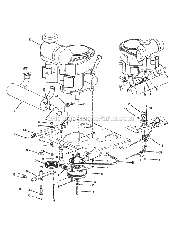 Kawasaki Engine Accessories 31hp Diagram and Parts List for M60-KW (53BI8CT6050) (2011) Cub Cadet Sprayer